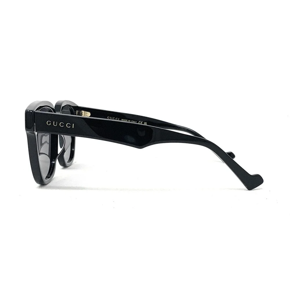 GUCCI Men's Sunglasses GG1430SK 001 Shiny Black Square 57mm